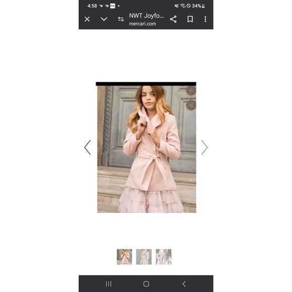 Joyfolie Neve Jacket Dusty Rose SIZE 12 - Picture 2 of 11